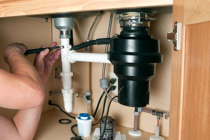 Garbage disposal installation and repair in Peachtree Corners, Georgia kitchen
