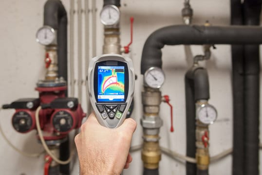 Leak detection service using thermal camera by Peachtree Corners Plumbing Pros in Peachtree Corners, Georgia