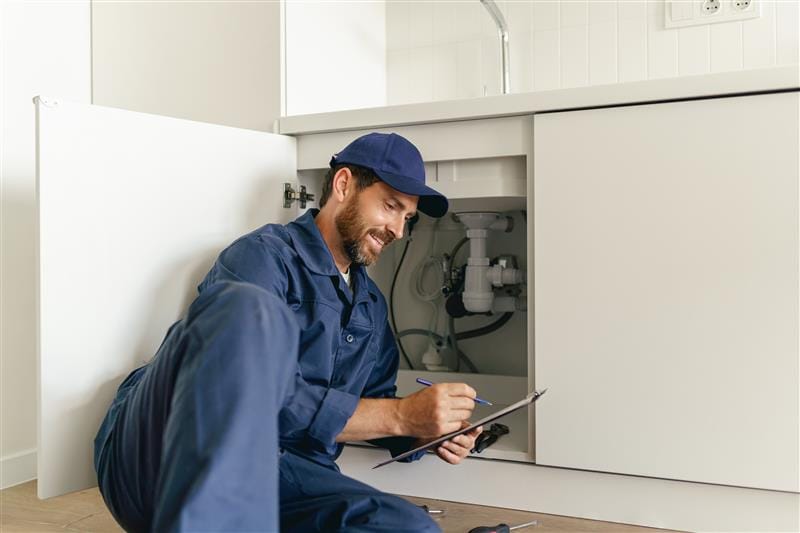 Local Peachtree Corners, Georgia plumber inspecting residential plumbing system